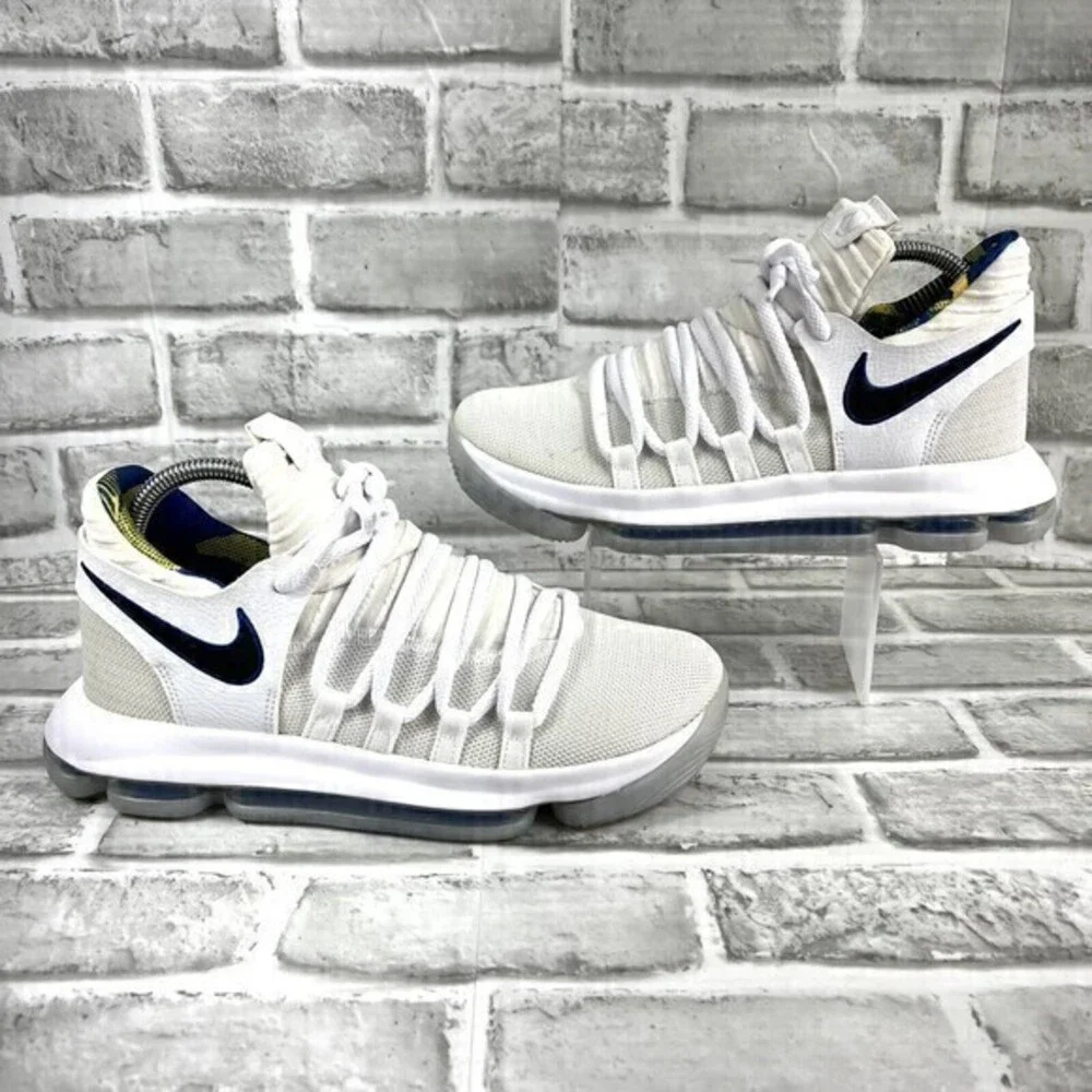 Nike Zoom White KD10 LMTD NBA Golden State Warriors Size 6.5 Y